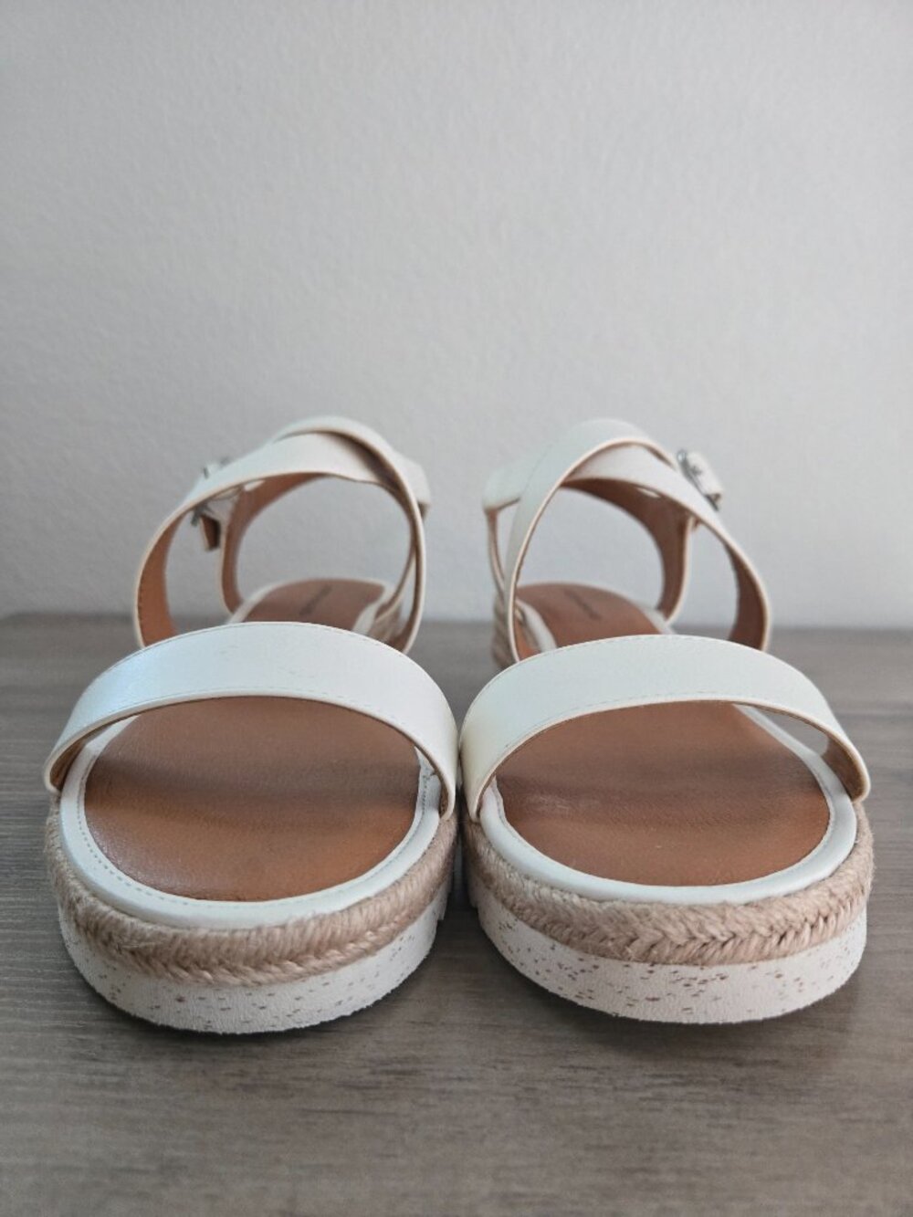 Lucky Brand Women's Trianna Strappy Espadrille Wedge Sandals Off White Size 10M - Picture 7 of 13
